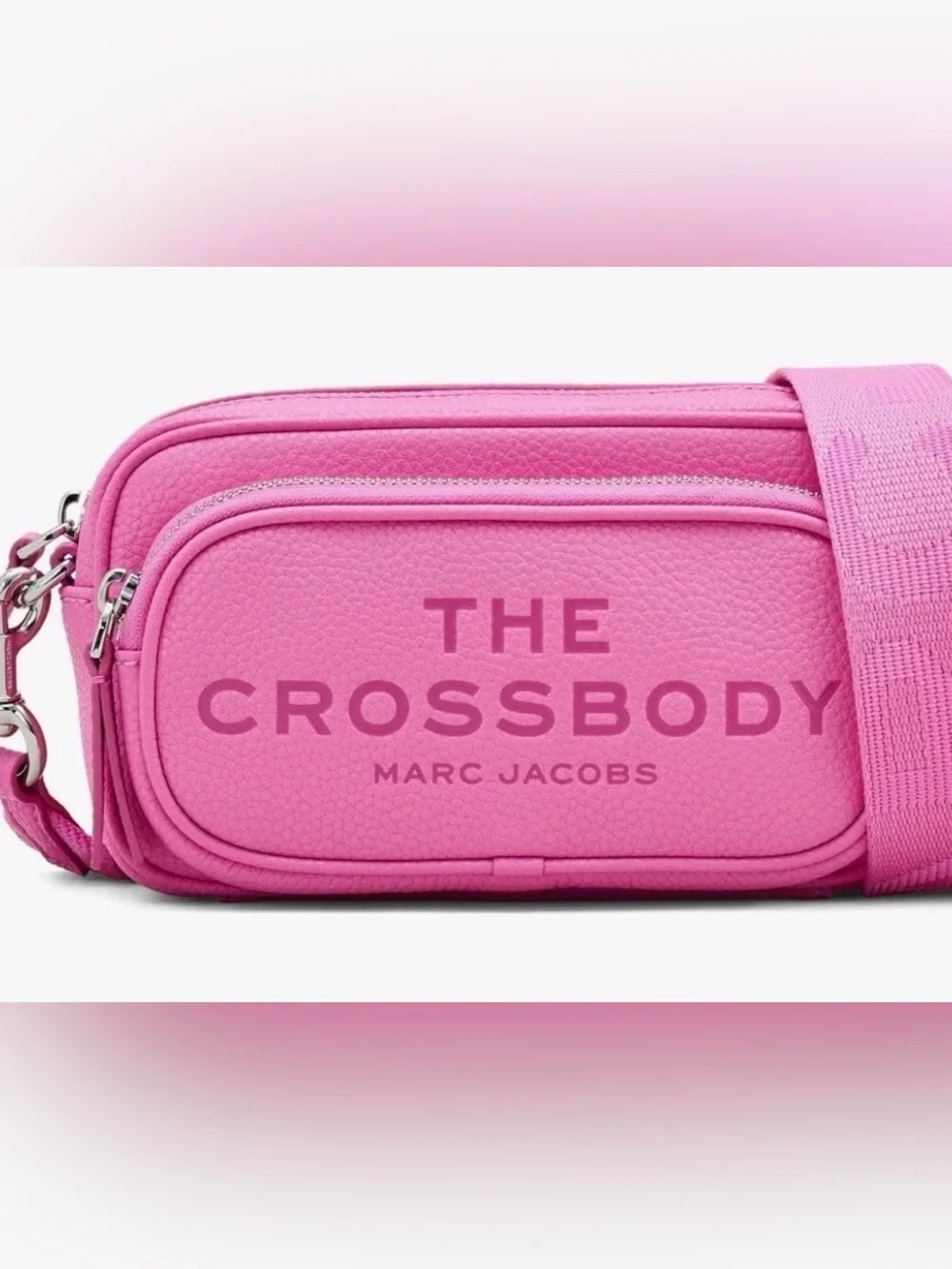 Marc Jacobs Hot Pink Pebbled Leather Crossbody